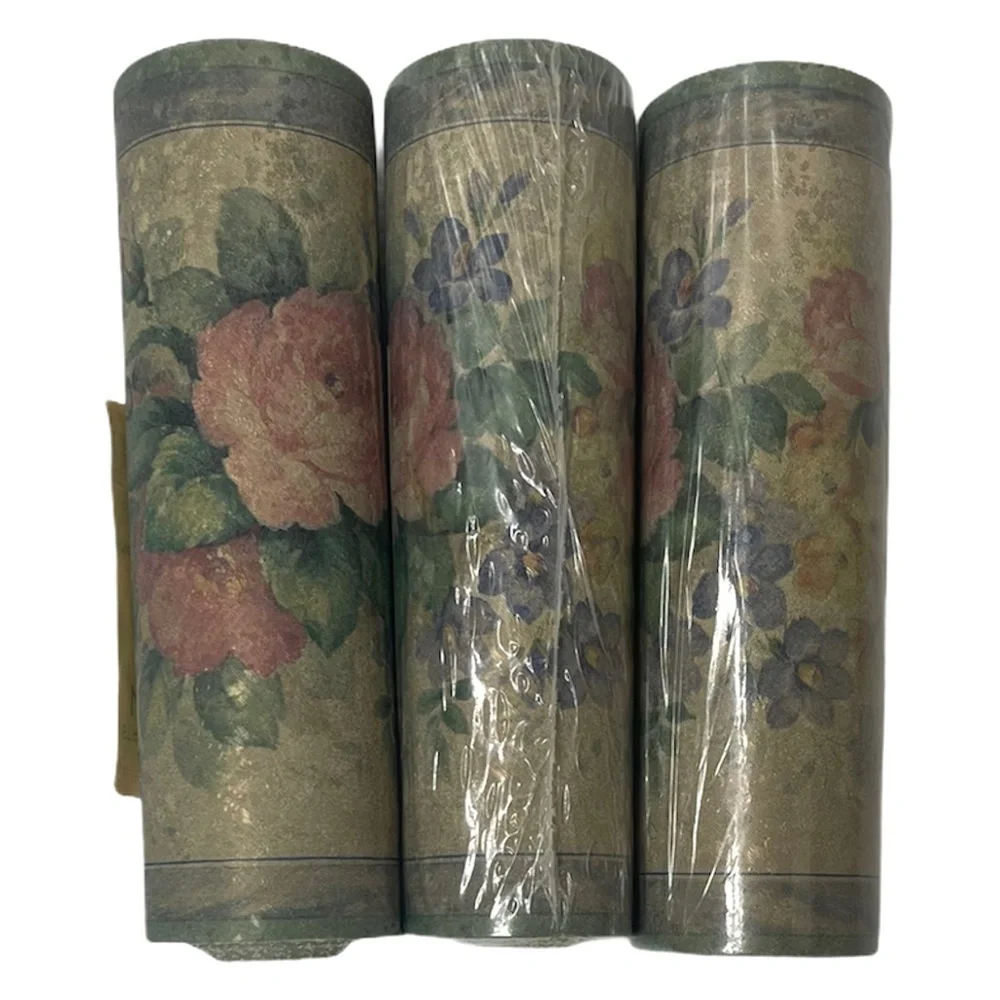 Vintage Wallpaper Wall Border Romantic Flowers Cottage Home Decor 7 Roll Bundle